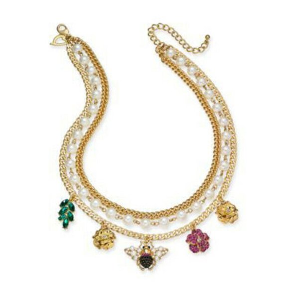 Jewelry - New Thalia Sodi Crystal & Imitation Pearl Bee